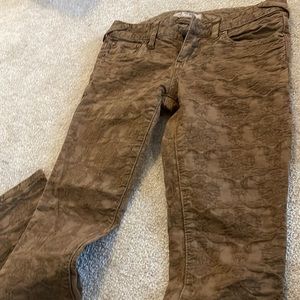Free people brown textured pants